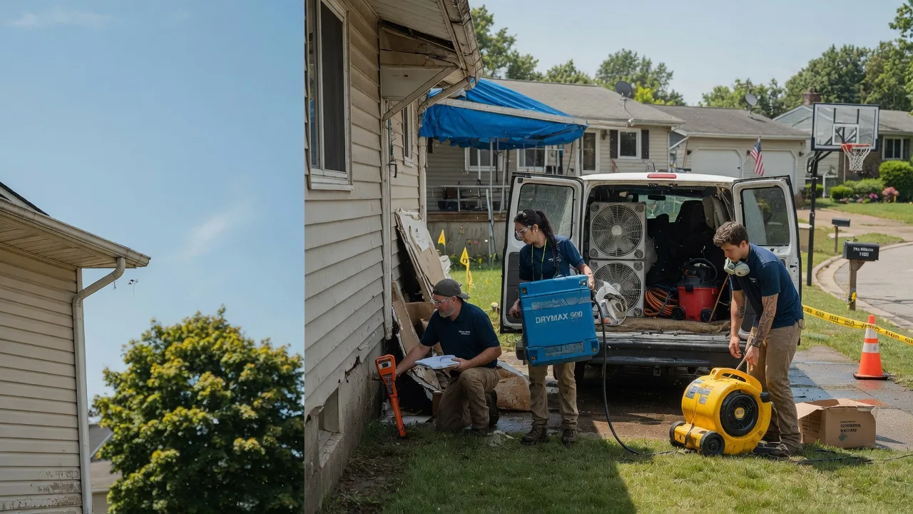 Ceiling Leak Cleanup in Warsaw, OH near me